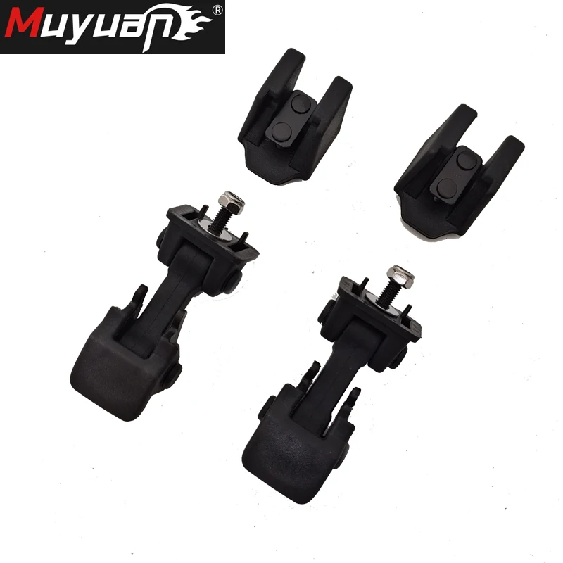 Pair Black Car Engine Lock Hood Latch Catch Cover for Jeep Wrangler TJ 1997-2006 Year ABS TJ  Accessories