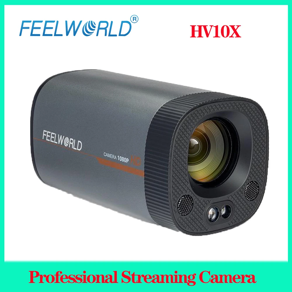 FEELWORLD HV10X Professional Streaming Camera Full HD 1080P 60fps USB3.0 HDMI-compatible for Youtube Vlogging Recorder Blogger