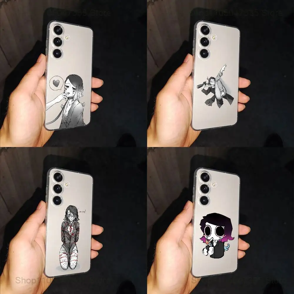 

D-Demon Enmu S-Slayer Phone Case For Samsung S24,30,21,22,23,20 FE,lite,PIus,Ultra,5G,Note,9,10 Transparent Box