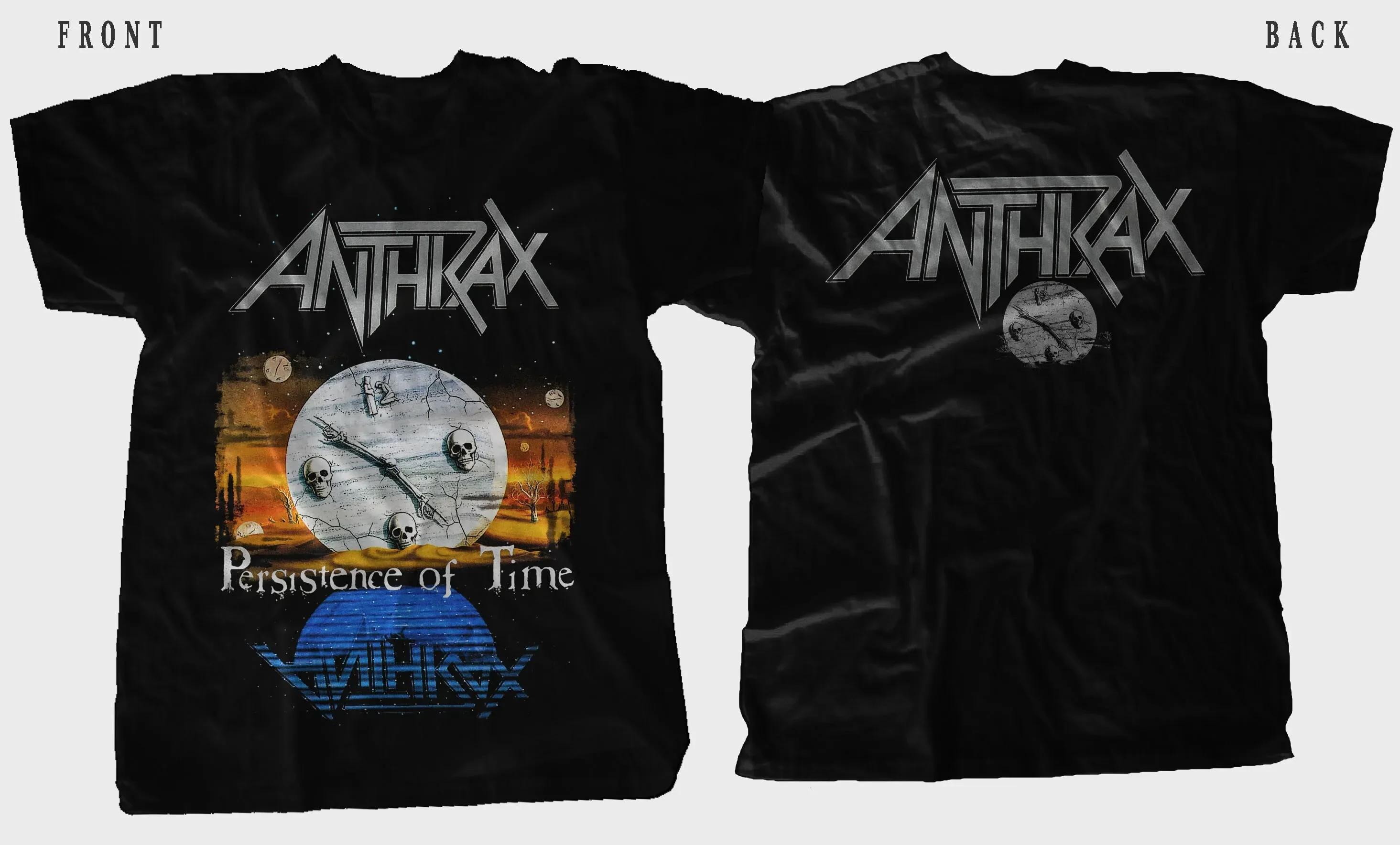 New Dtg/dtf Printed T-shirt ANTHRAX Persistence of Time