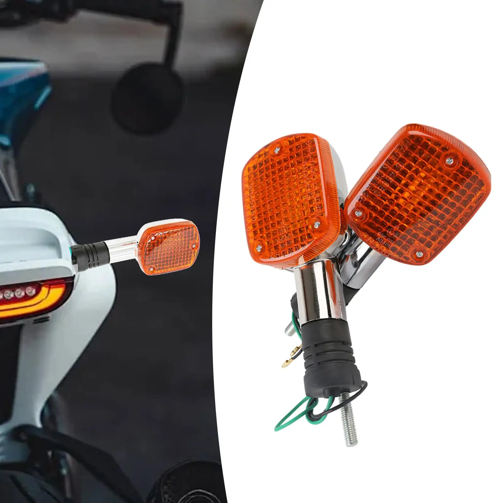 2 pçs luzes de sinal volta da motocicleta lâmpadas moto para honda rebel ca250 400 cmx250 cmx400 vtx1300 vtx1800 fácil instalar