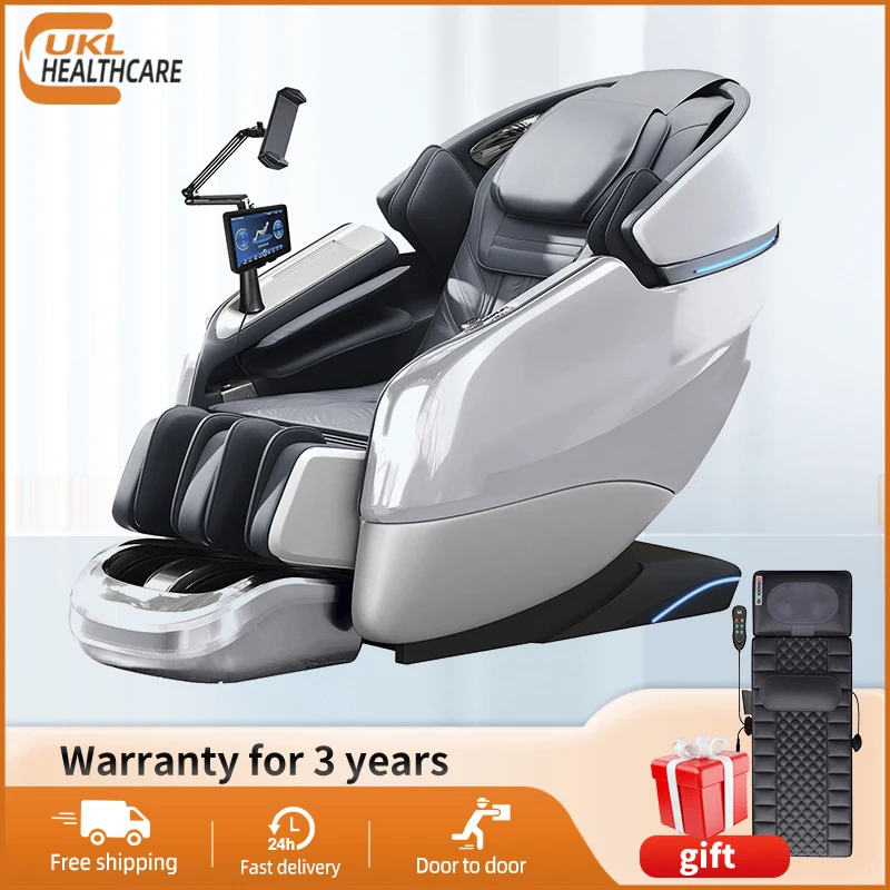 

4D SL-Track Zero Gravity Massage Chair: Thai Stretch, Electric Leg Lift, 3Y Warranty