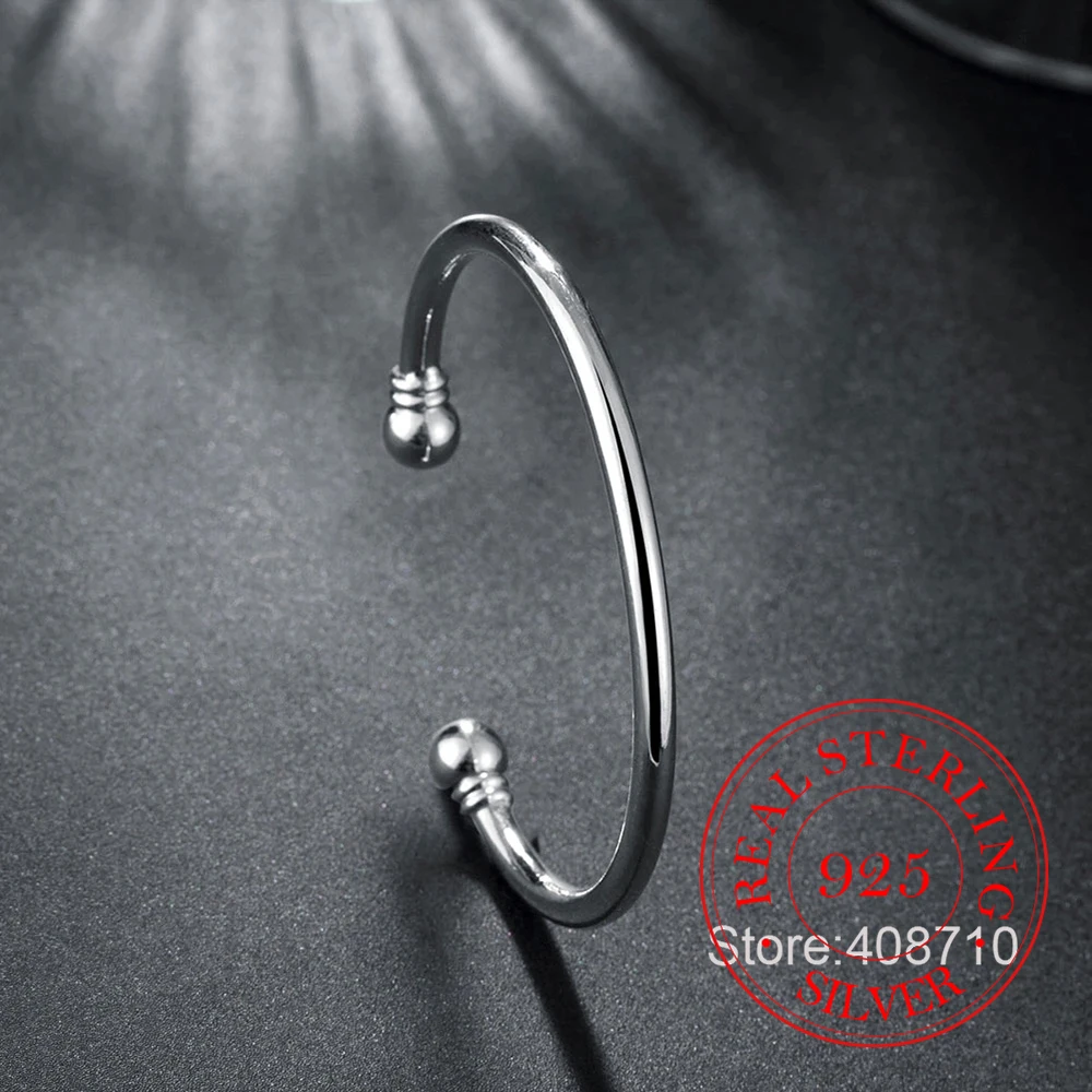 

Женский элегантный Браслет-манжета из серебра 925 пробы