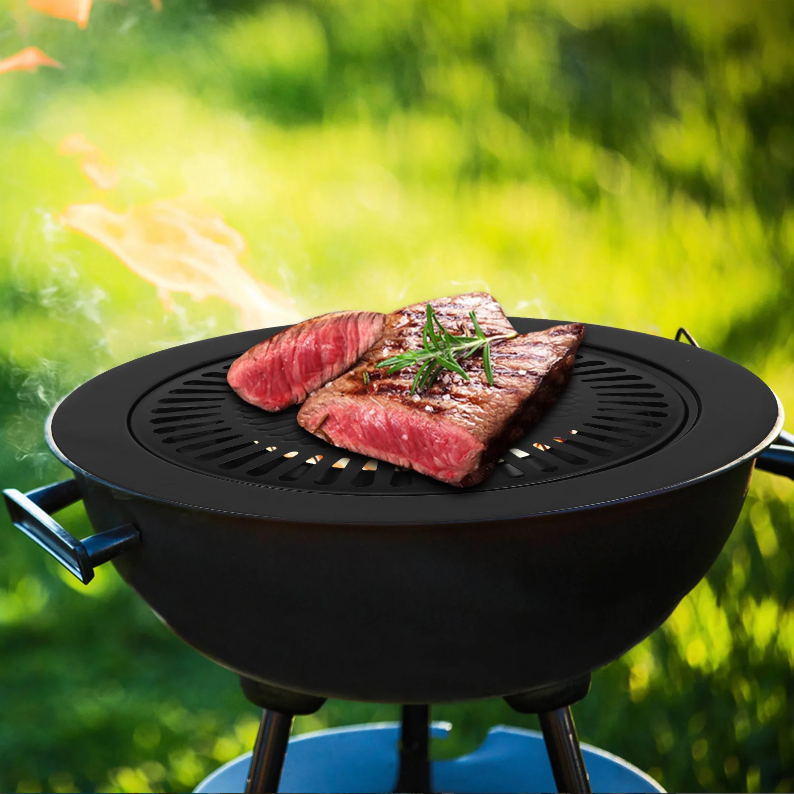 

Round Nonstick Baking Pan Iron Bakeware Perfect for Roasting Grilling Barbecue Kitchen Baking Pan Nonstick Bakeware