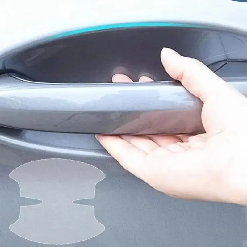 Pegatina para manija de puerta de coche, 8 piezas, pegatina transparente invisible, película protectora contra arañazos para manija de puerta de coche, para vehículos SUV