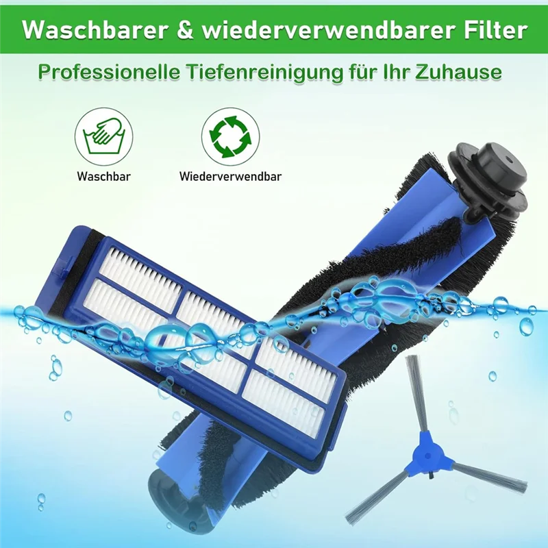 【مشعبية】مجموعة قطع غيار للمكنسة الكهربائية الروبوتية الهجينة Eufy Robovac 11S Max و15C Max و30C Max وG30 Edge وG10