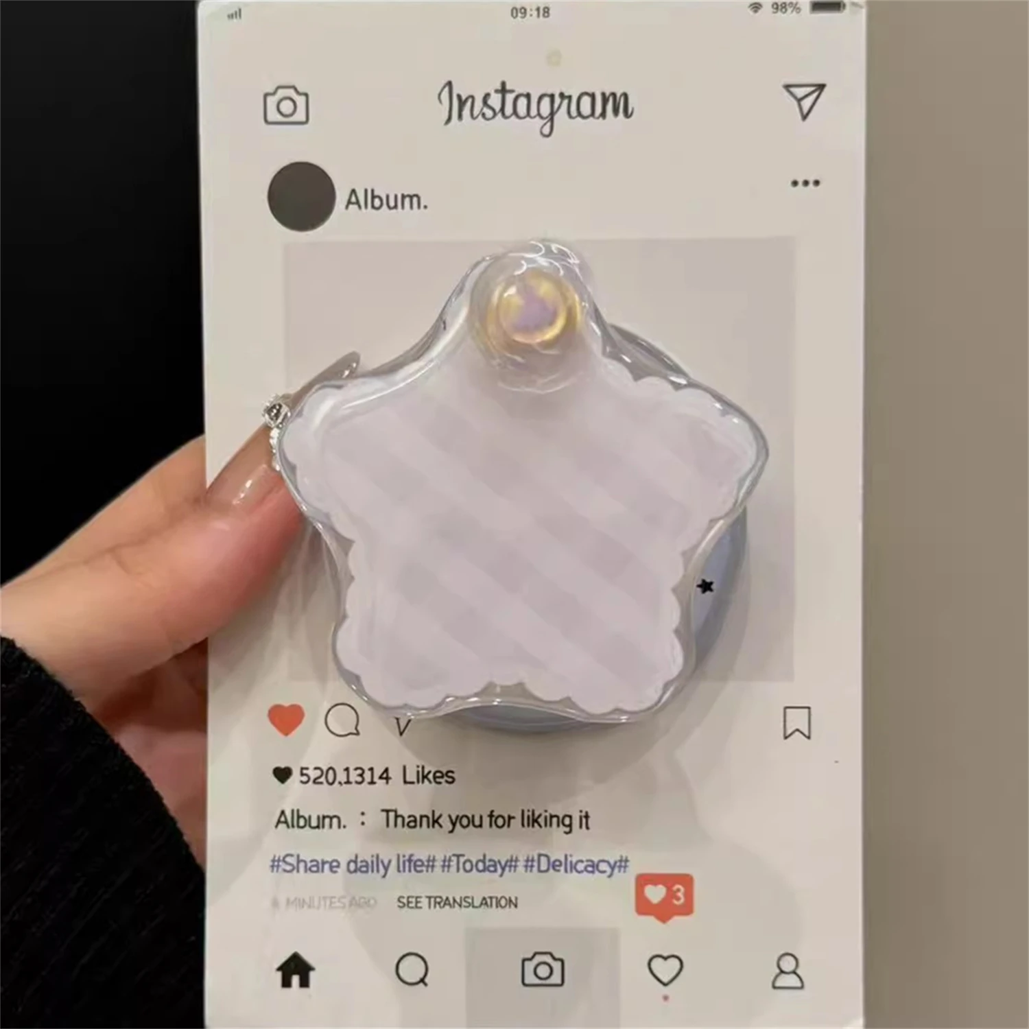 

Корейская милая магнитная подставка для Magsafe Grip Tok Griptok, кронштейн, держатель для телефона, поддержка IPhone, Samsung, Pad Smart Tok