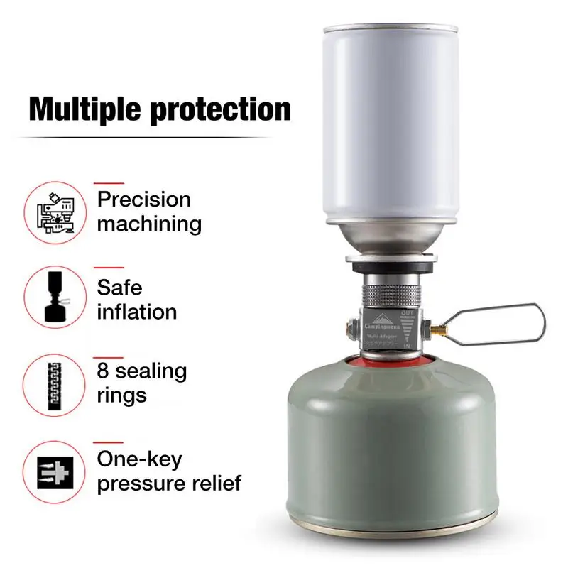 Propane Refill Adapter Camping Gases Adaptor With Air Vent Function Lindal Canister Shifter Gases Saver Plus Camping Stove