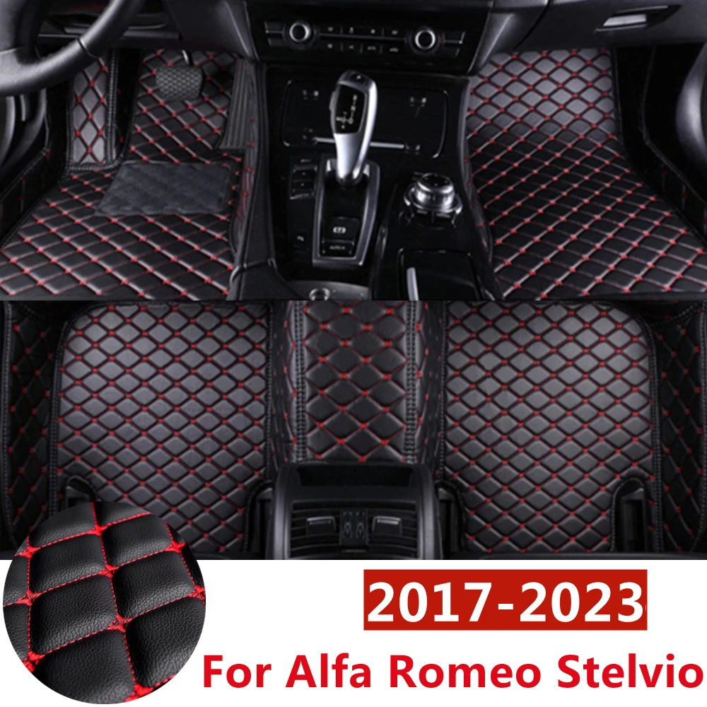 

SJ полный набор, на заказ, подходит для Alfa Romeo Stelvio 2017-18-2023, автомобильные коврики, передние и задние половинки, Стайлинг, автозапчасти, коврик