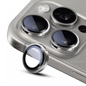 IPhone用カメラプロテクター,金属リング付きカメラプロテクター,3個