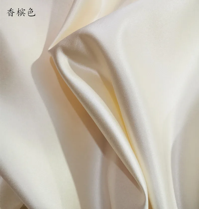 Champagne Off White 8 Colors in Stock Satin Fabric Wedding Dress Fabric Material 1.5M Wide 2025