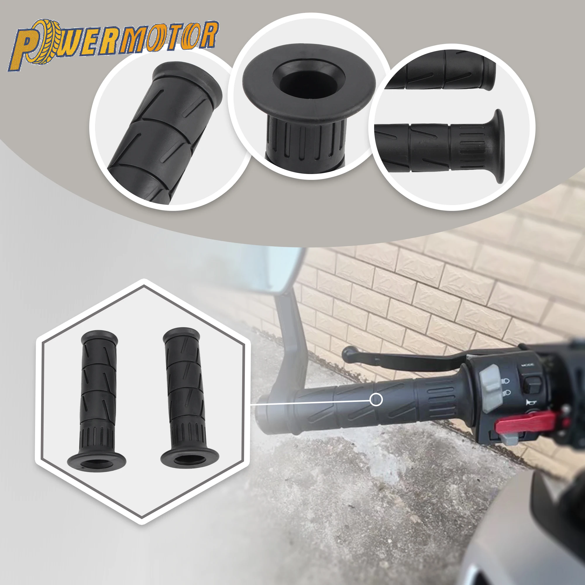 7/8'' 22MM Universal Motorrad Lenker Griffe Gummi Roller Griff Für Kawasaki Honda Suzuki Harley Yamaha Motocross Teile