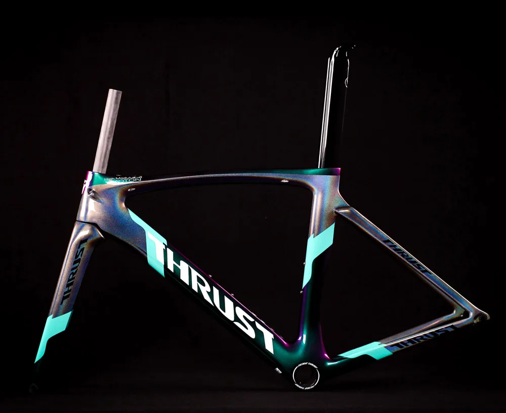 Thrust carbon T1000 Full carbon fiber road bicycle frame Blue carbon frame road bike frameset, warranty 2 years THRUST 2024 new