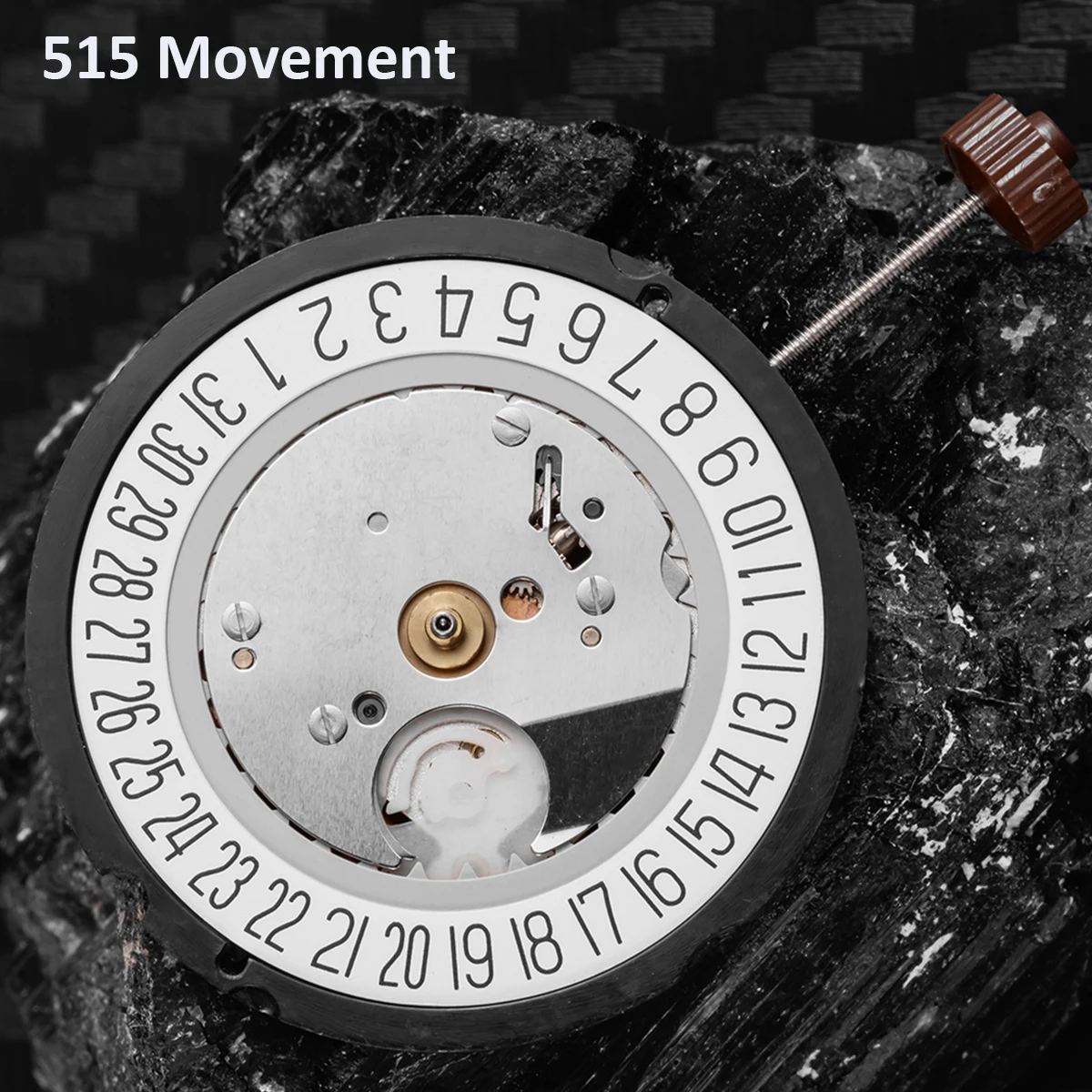 Para Ronda 515 3 manecillas batería reloj movimiento 515H una joya funcional rueda de fecha 3/6 relojero reemplazo montaje SR920SW