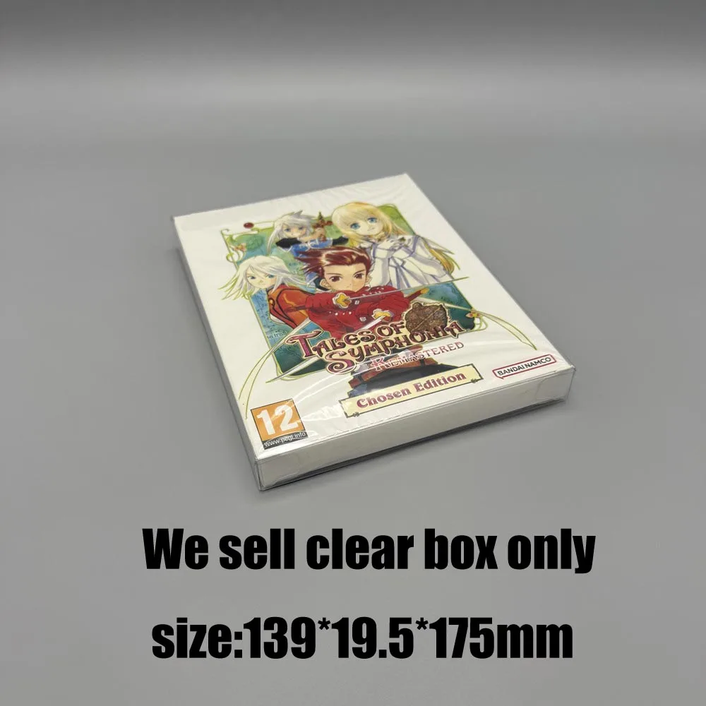 Transparent box For PS4/SWITCH Tales of Symphonia SteelBook Clear Protective Case - Game Collection