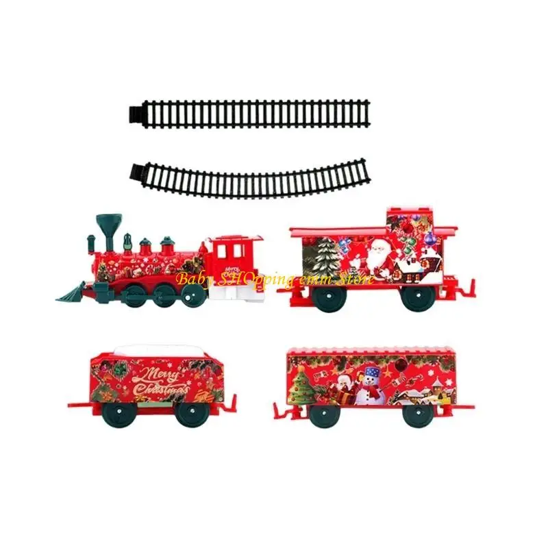 23GD Mehrzweck-Weihnachtszug-Spielzeugset mit batteriebetriebenem Motor und Schienenzubehör für die Weihnachtsfeier