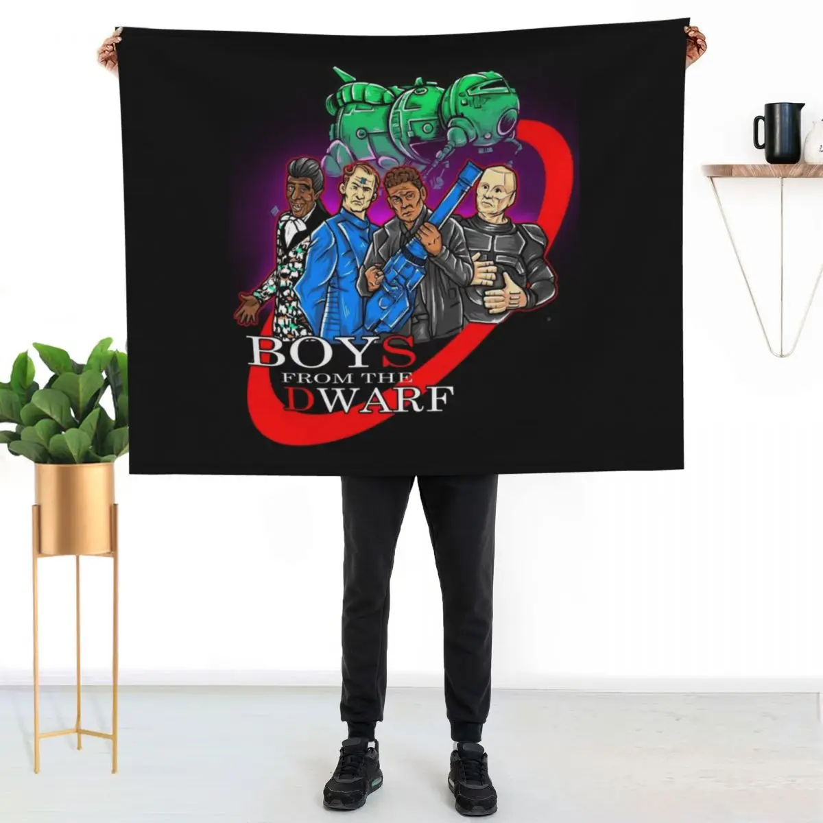 Red Dwarf Boys From The Dwarf StarBug Throw Blanket blankets and throws Hairy Camping Shaggy Giant Sofa Beach Blankets