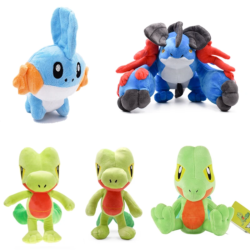 Sobble Scorbunny Grookey Pokemon Peluche Dolls Mega Swampert Mudkip Oshawott Treecko Anime Stuffed Plush Toys Birthday Gifts