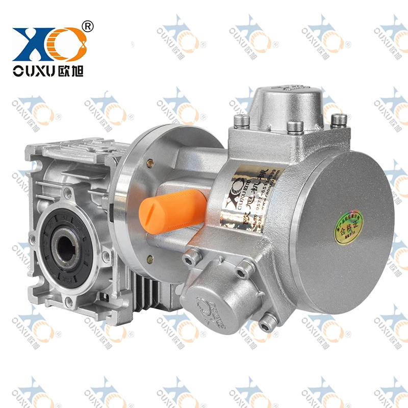 Three-cylinder piston air motor with worm gear reducer, high torque, low speed, industrial grade, strong explosion-proof