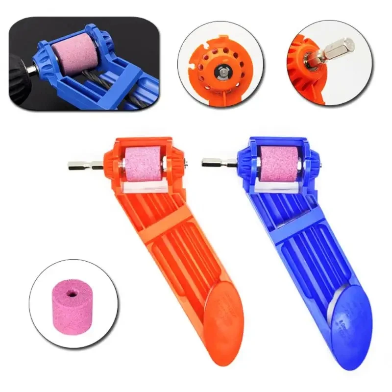 Drill bit grinder, hand electric drill modified grinding wheel, drill bit grinding tool set, used for grinding sharp drill bits