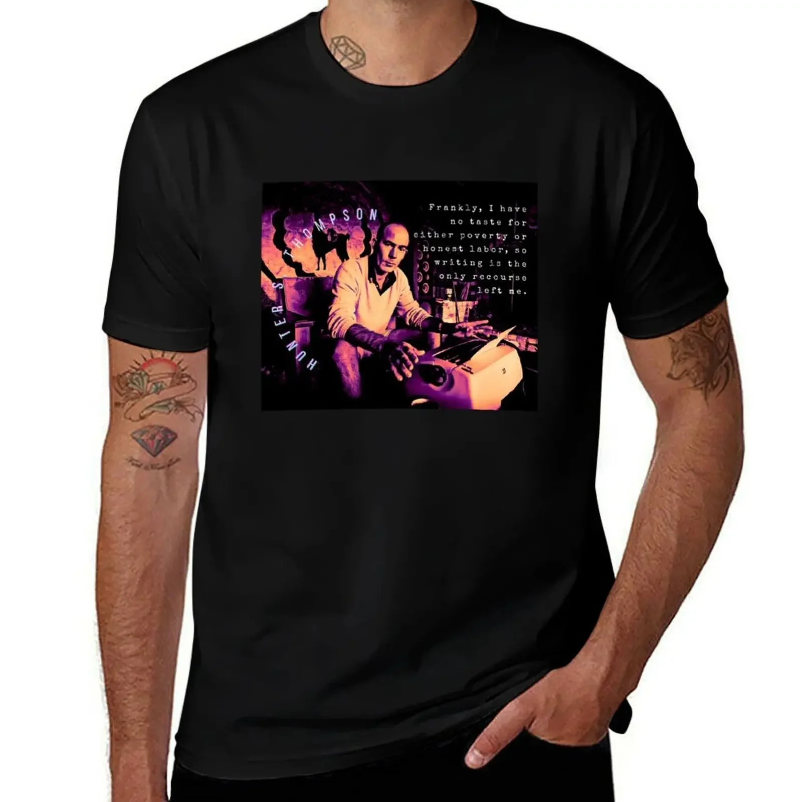 

Hunter S. Thompson quote: Frankly, I have no taste for either poverty or honest labor, so writing is the only recourse l T-Shirt