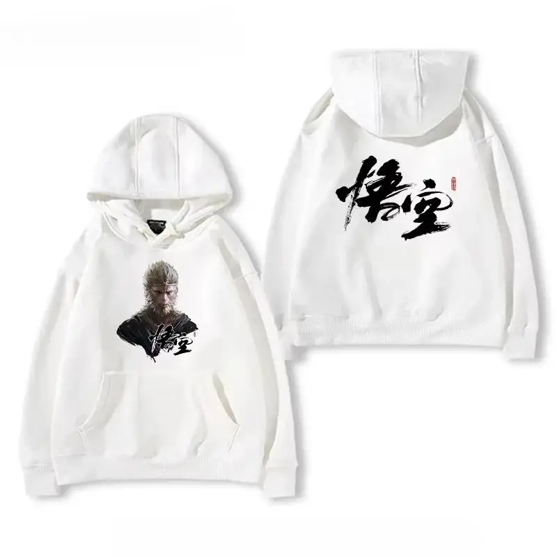 

Miniso Game Black Myth Wukong толстовки с принтом для мужчин и женщин модные толстовки пуловеры с капюшоном спортивная одежда большие топы одежда