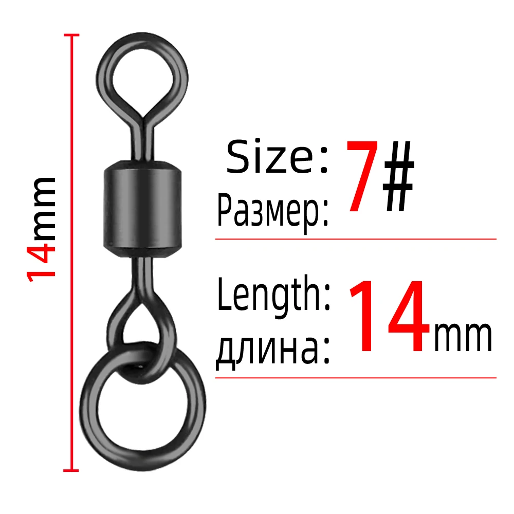 DNDYUJU 50-100 stücke Matte Schwarz Angeln Karpfen Wirbel Angeln Chod Haar Ronnie Rig Zubehör Angeln Für Karpfen angelgerät