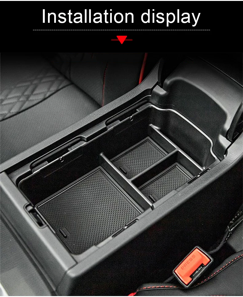 Für Honda Civic 11. Generation 2021 2022 2023 ABS-Kunststoff Mittelkonsole Armlehnen-Aufbewahrungsbox Organizer Ablage Dekorationszubehör – Detail 11