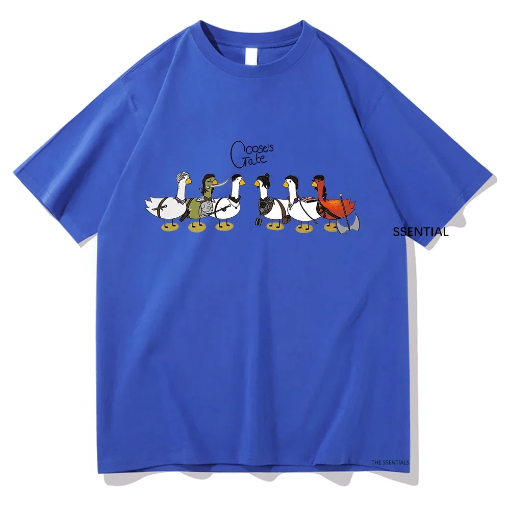 Goose Astarion T Shirt Cartoon Goostarion Tops Funny Men/Women Aesthetic T-Shirt Unisex High Quality Cotton Tees Kawaii Shirts