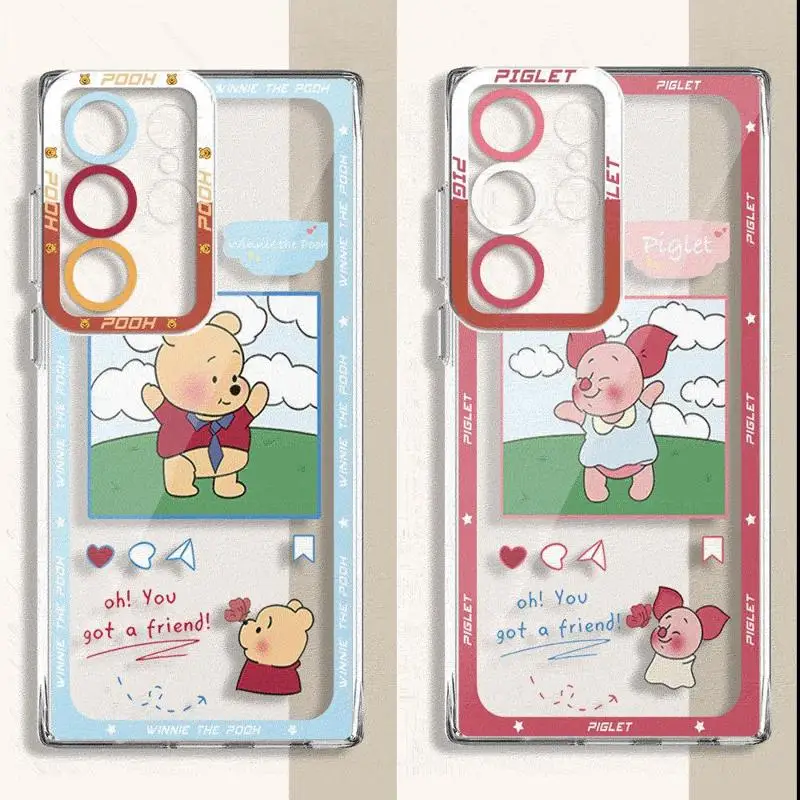 Winnie The Pooh Phone case For Samsung Galaxy S20 FE S24 Ultra S21 S22 S23 5G S10 Plus Note 20 Ultra 10 Plus S23 FE