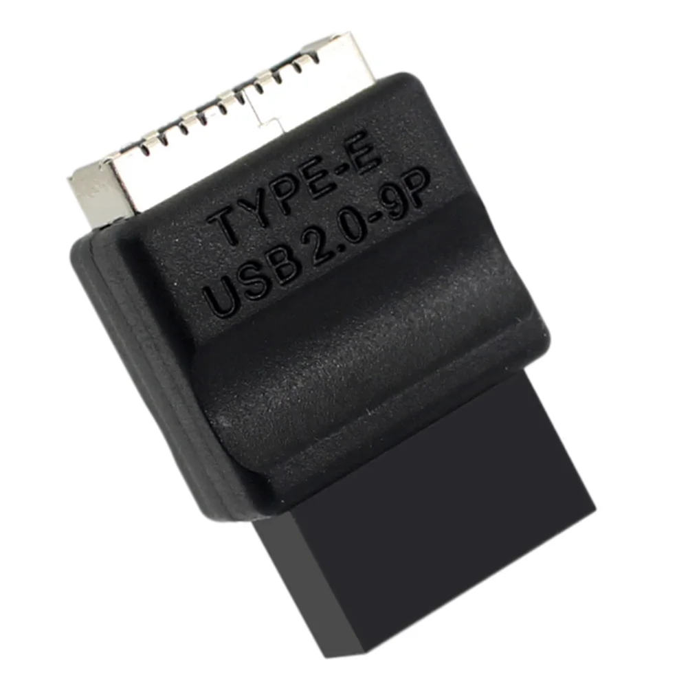 Motherboard USB 2.0 9-Pin To Type-E Front Panel Header USB2.0 9pin Male To Type-E Female Adapter for Desktop PC