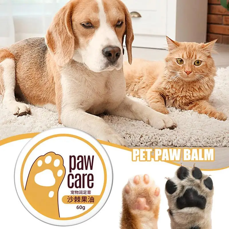 Paw Cream For Dogs Paw Protection Moisturizer Dog Paw Wax 60g Paw Care Cream Paw Soother Pet Foot Care Moisturizing Cream For