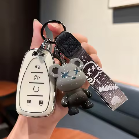 New TPU Car Remote Key Case Cover Shell Fob For Chevrolet Camaro Chevy Volt Cruze Malibu Sonic Tracker Spark Bolt Trax Keyless