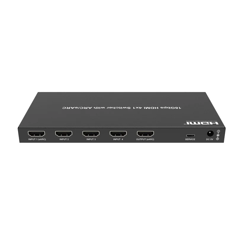 Imagem -03 - Hdmi 2.0 Switch Selector 4x1 com Arc Earc Hdr 10 Mais Dolby Vision Atmos Hdcp2.2 Switcher de Vídeo 18gbps Hdr 4k 60hz para Soundbar