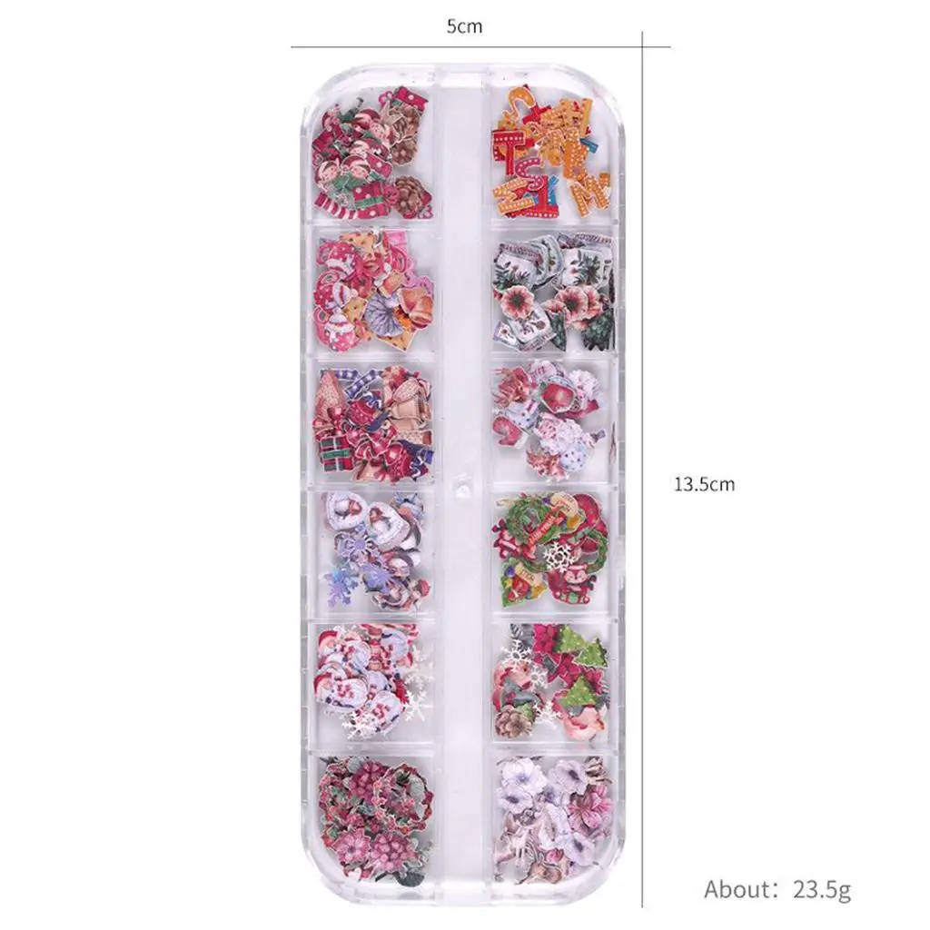 Lovely Halloween Christmas 3D Nail Art Stickers DIY Nail Tips Decoration Charms