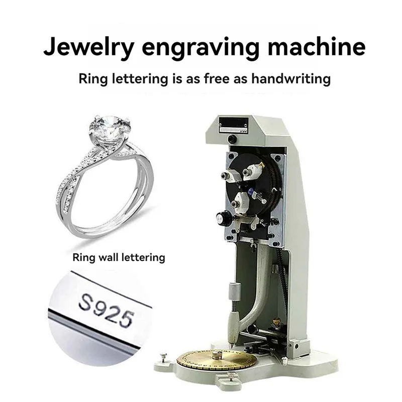

New Inside Ring Engraver Stamper with Two Faces Standard Letter Block Dial Jewelry Making Engraving Machine ﻿
