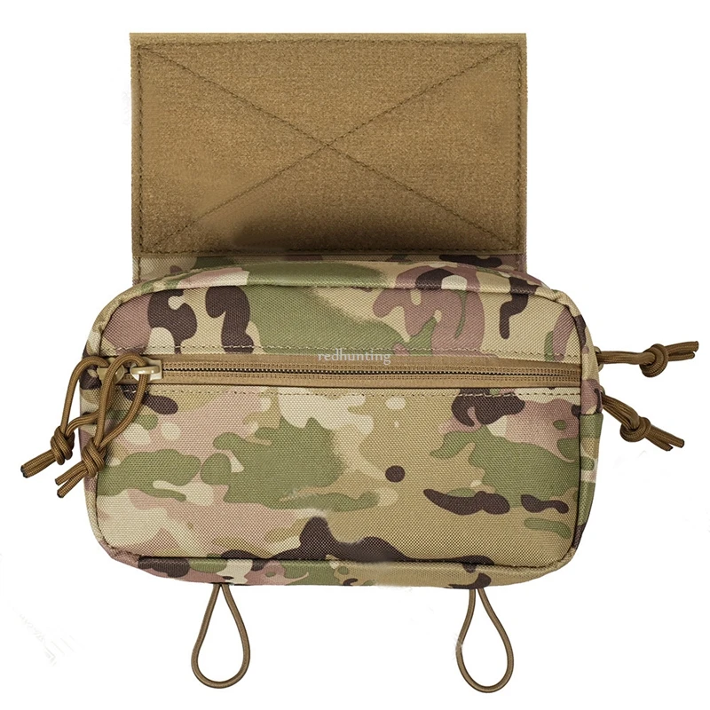 Tactical Dump Drop Pouch with Hook and Loop for JPC CPC AVS Vest Utility Tool Bag Airsoft Paintball Hunting Accessories