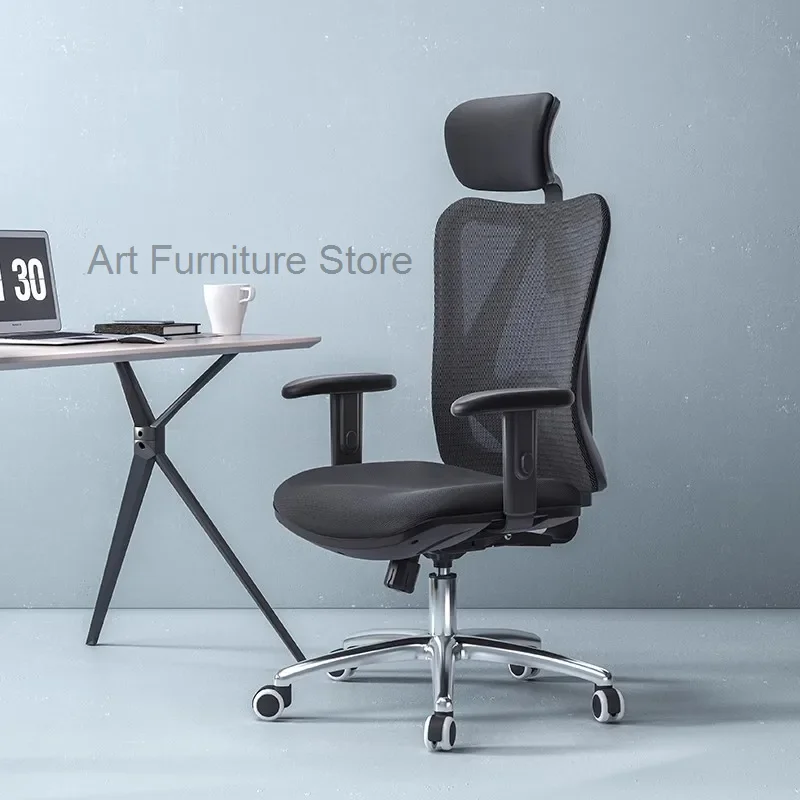 Women's Gliding Back Gamer Chair Office Chairs Armchair Computer Gaming Chair Wheels Reclining Room Office Playseat Furniture