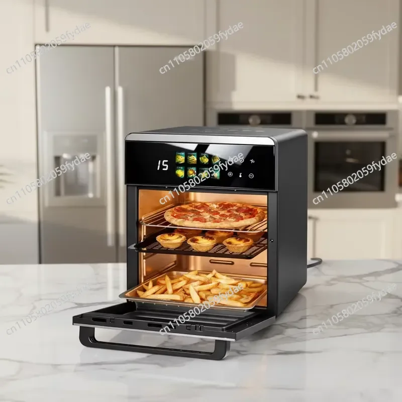 China Large Capacity 8 Liters 100% 304 Stainless Steel Air Fryer 16.4 Liters 11-in-1 Oven Combination Digital Convection