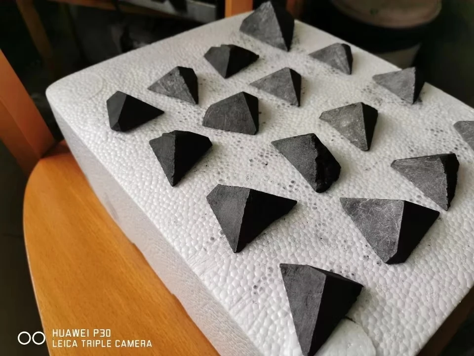 100g 100% Natural Shungite Pyramid BETTER Than Orgone For EMF & 5G Protection 3-7pcs