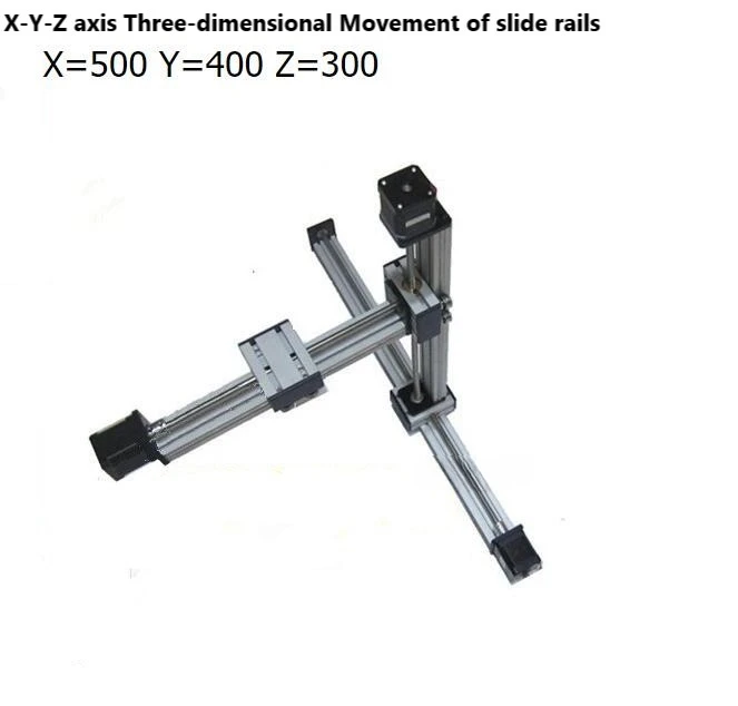 

New 3D X-Y-Z Axis Three-dimensional Movement Of Slide Rails 57 Stepper Motor Module H#