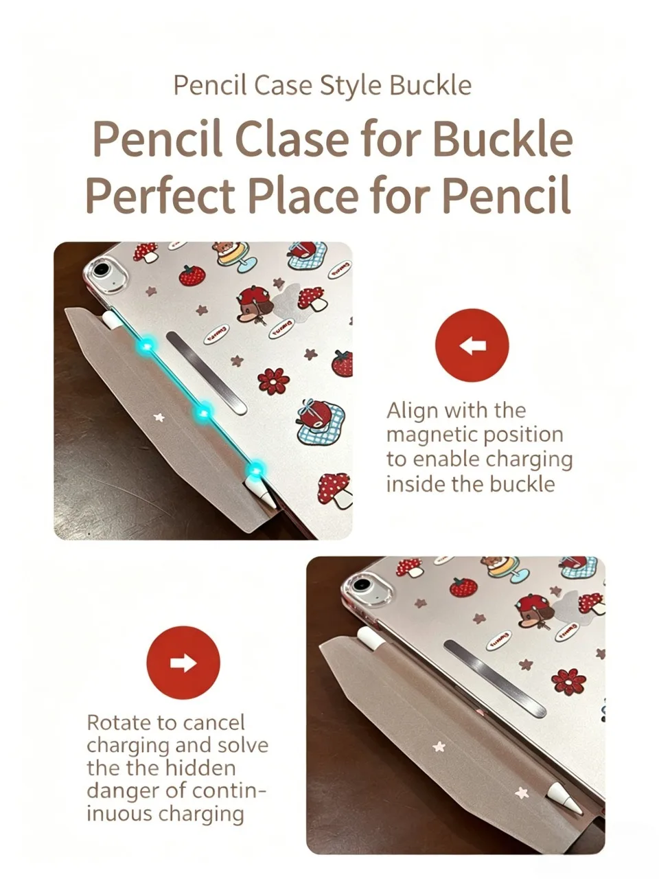 iPad Case for 2026 iPad Air 11, 2025 iPad Pro 11/13, iPad 10th/11th Gen, Built-in Pencil Pocket Compatible with Stylus, Auto Wak