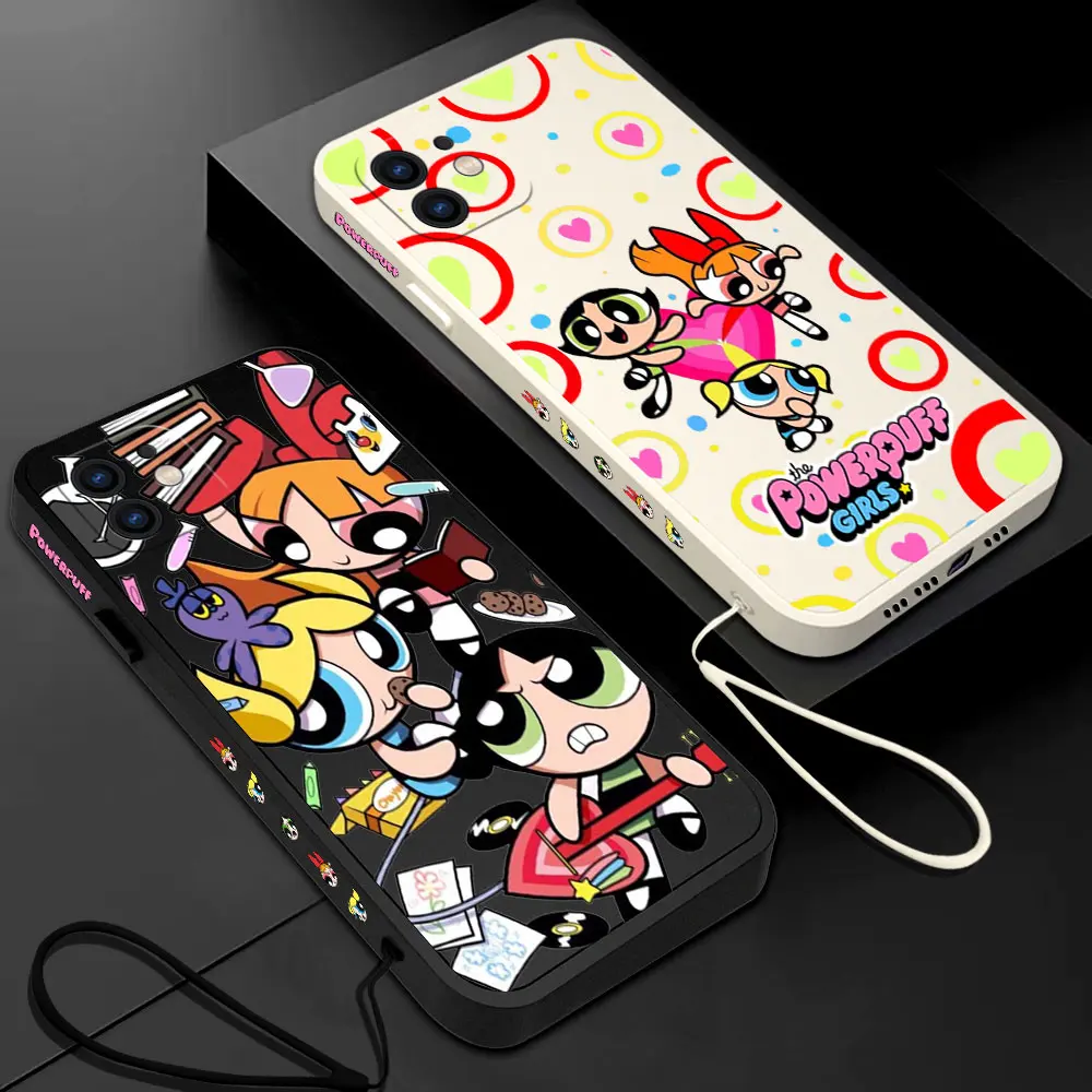 

Cartoon The Powerpuffs Girls Phone Case For Xiaomi Redmi Note 12 12S 11 11S 11T 10 10A 10T 10S 9 8 7 Pro Plus 10C 9C 4G 5G Cover