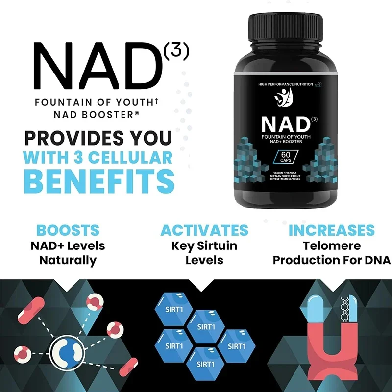 Nad Suplementos - Suplementos Liposome Nad+contiene Resveratrol, Suplementos Promocionales Nad Plus