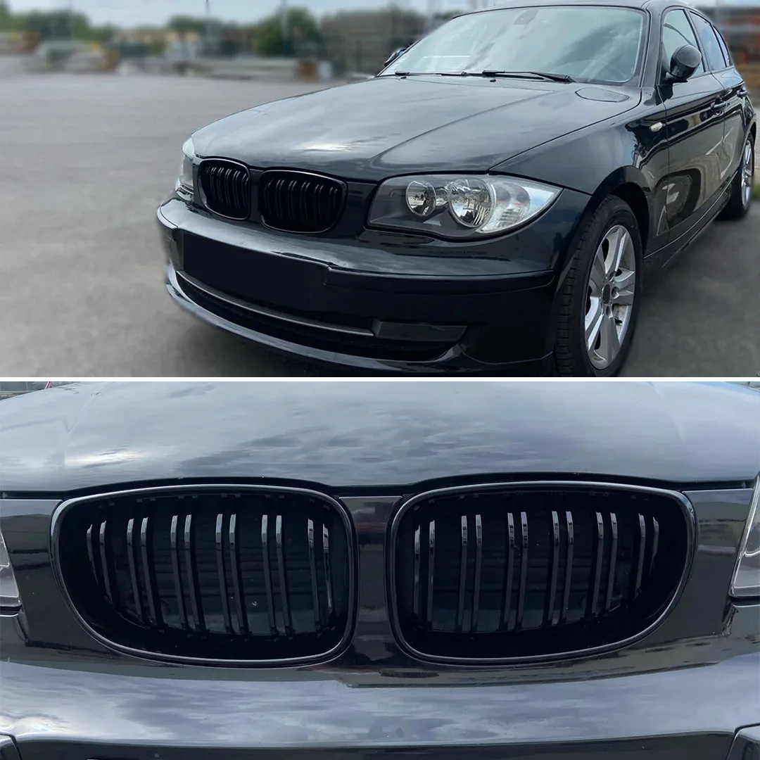 Front Radiator Grille Grill Grid Tuning Accessories For BMW 1 Series E81 E87 E82 E88 2007-2011 like 120i 120d 130i 135i Coupe