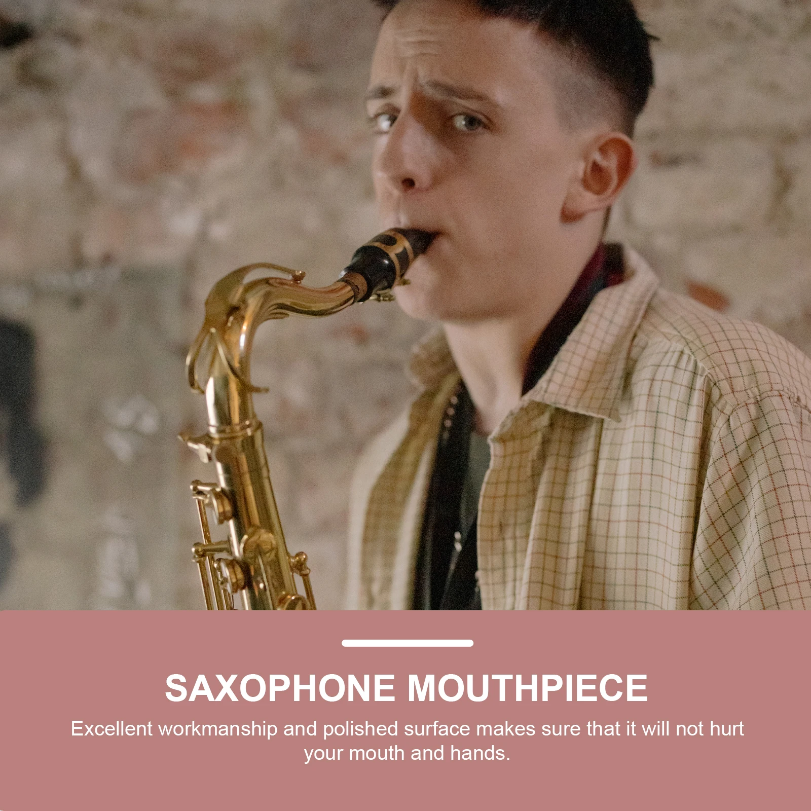 

Saxophone Accessories Kit Durable Metal Pads Lightweight Sax Mouthpiece Kit Portable Sax Mouthpiece Reed Design