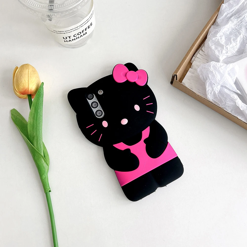 For Samsung Galaxy S20 S21 S22 S23 S24 FE Ultra Plus A14 A15 A16 A24 A25 A26 A34 A35 A36 A54 A55 Bow Hello Kitty Soft Cover Case - náhled 6