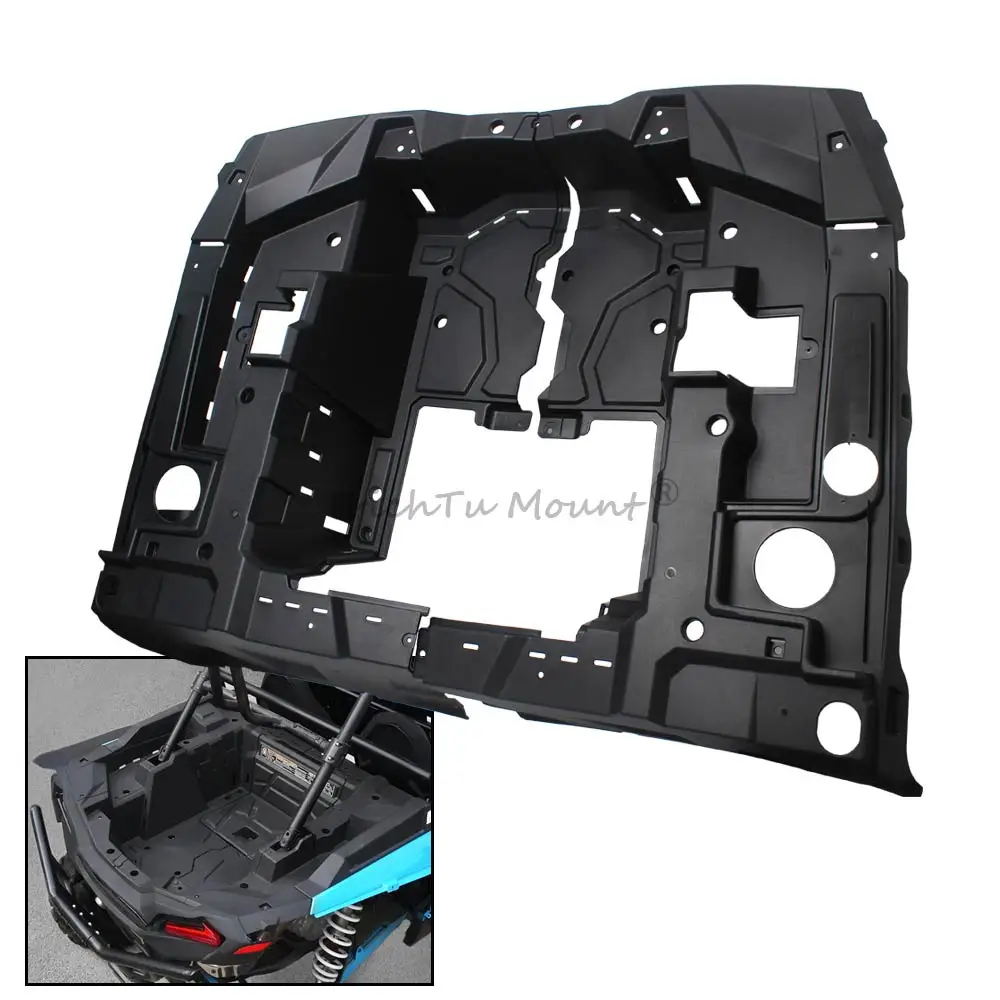 1Pair UTV Rear Right & Left Side Bed Boxes Matte Black Rear Bed Storage Area For Polaris RZR XP 4 Turbo S Velocity 2020
