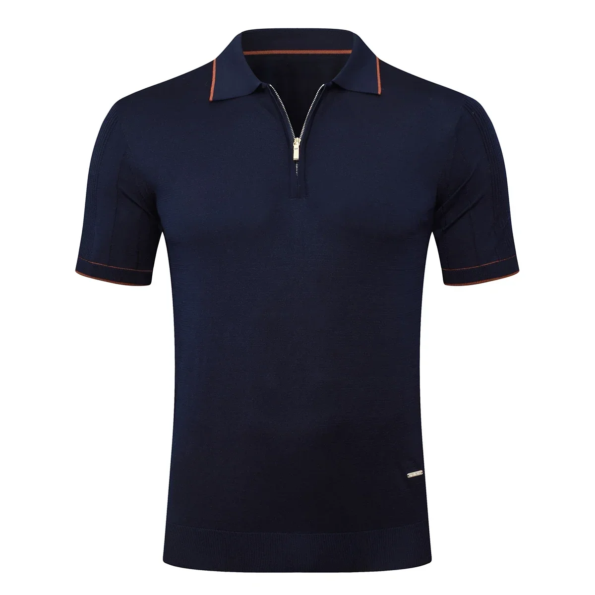 2025 DIKU Polo Shirt Silk Men 2025 New Fashion Embroidery Elastic Short Sleeve Comfortable Quality Big Size M-5XL