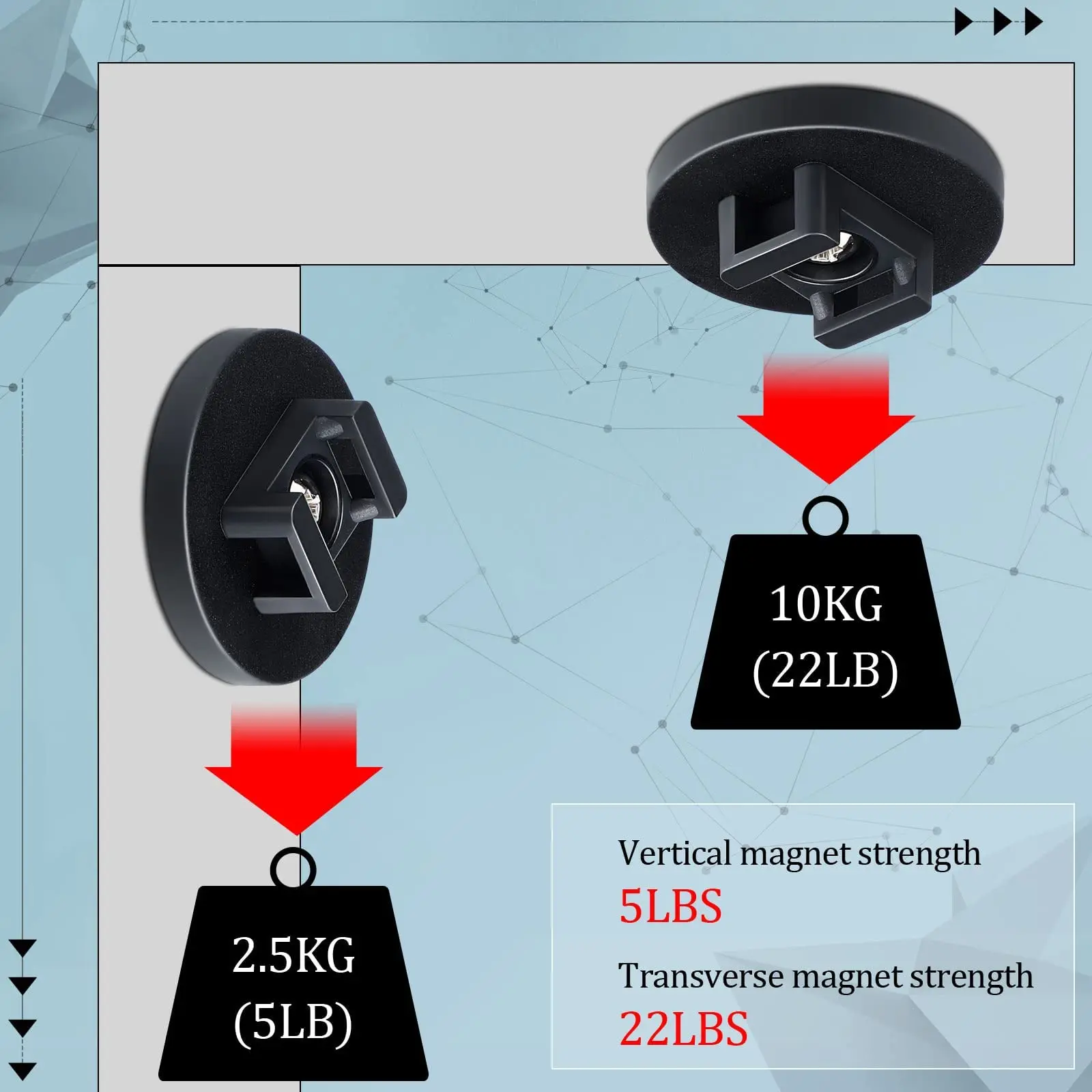 Magnetic Zip Tie Mount Multipurpose Magnetic Cable Holder Cable Tie Mount Magnets Magnetic Wire Management Bases with Heavy Duty